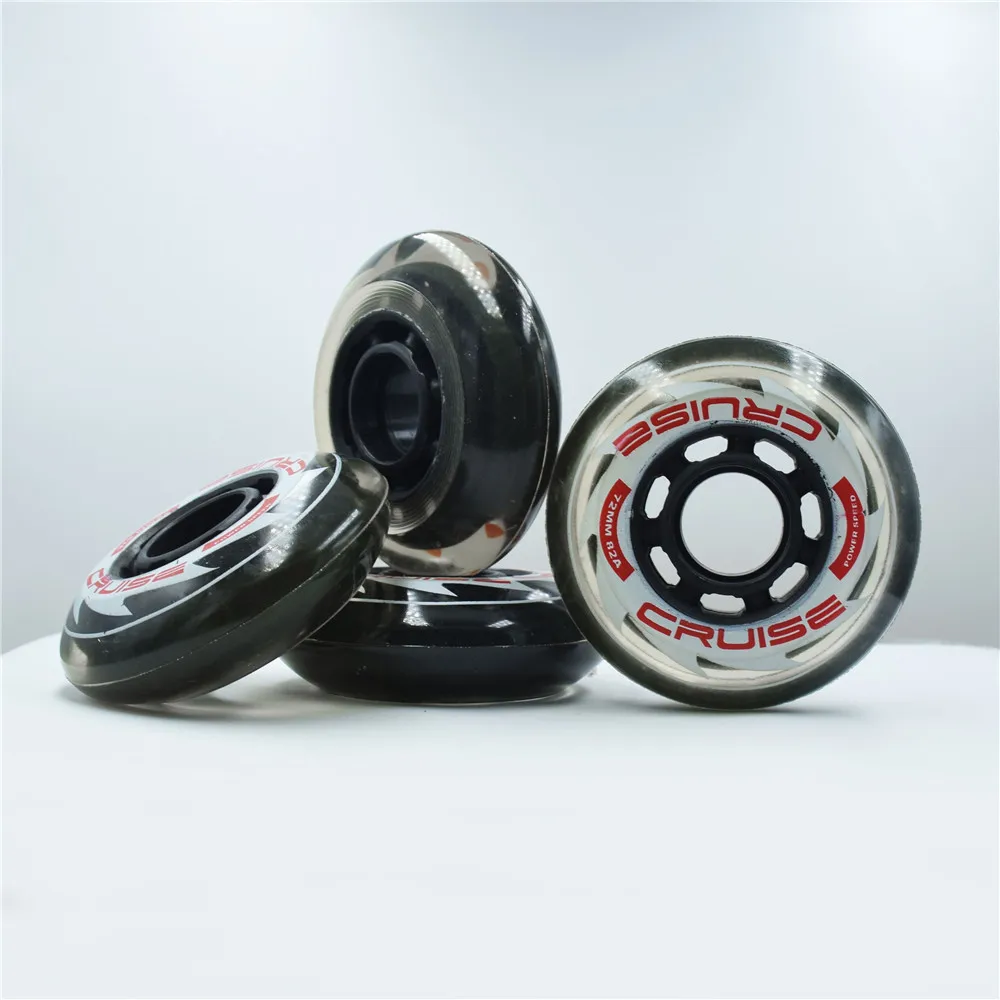 80A 82A indoor Slalom inline skates wheel for kids children Hyper +G rolle skating FSK Soft hockey wheel harmless to wood ground