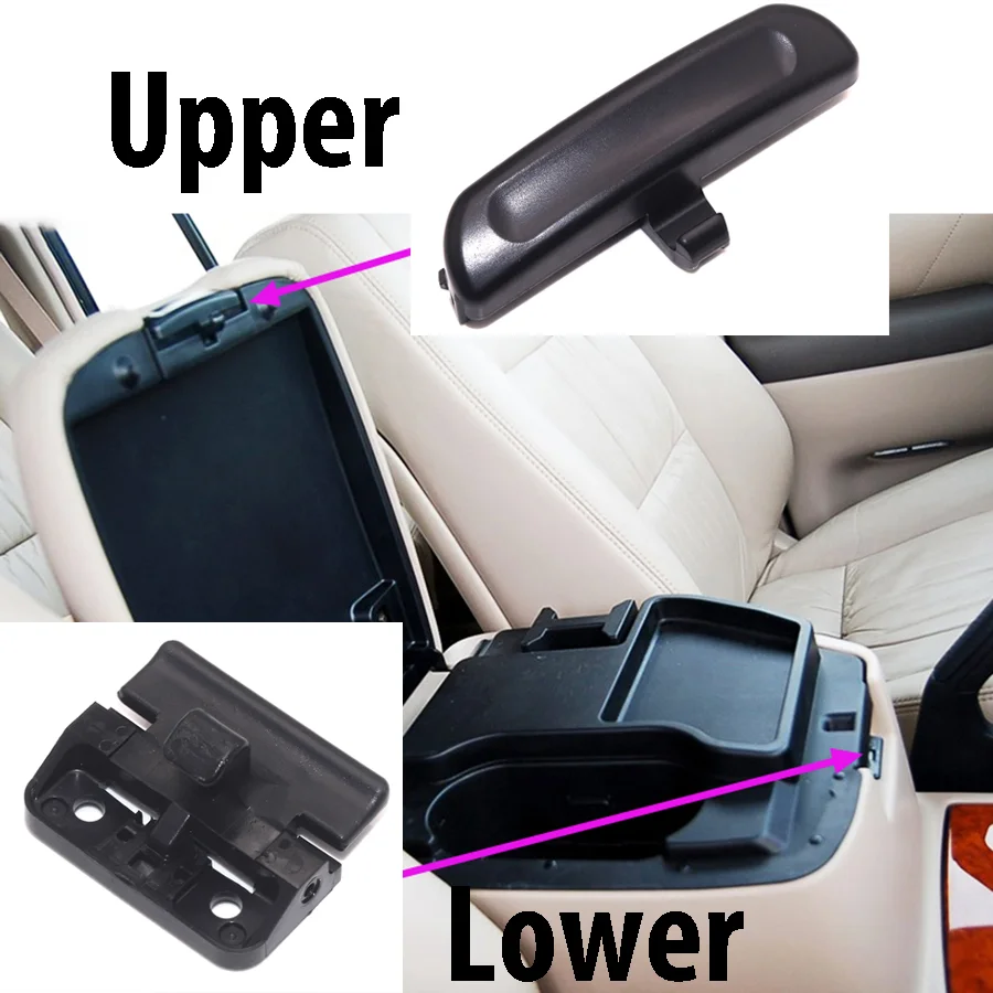 Center Console Lid Car Armrest Cover Latch Clip Catch For Toyota Land Cruiser LC100 1998-2006 For Lexus LX470 Auto Interior Part