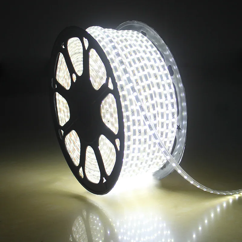 

LED Strip 220v Waterproof Rgb Led Tape Warm White Blue Led Ribbon 220 White Led Strip Light 50M 60M 70M 80M 90M 100M Led Lights