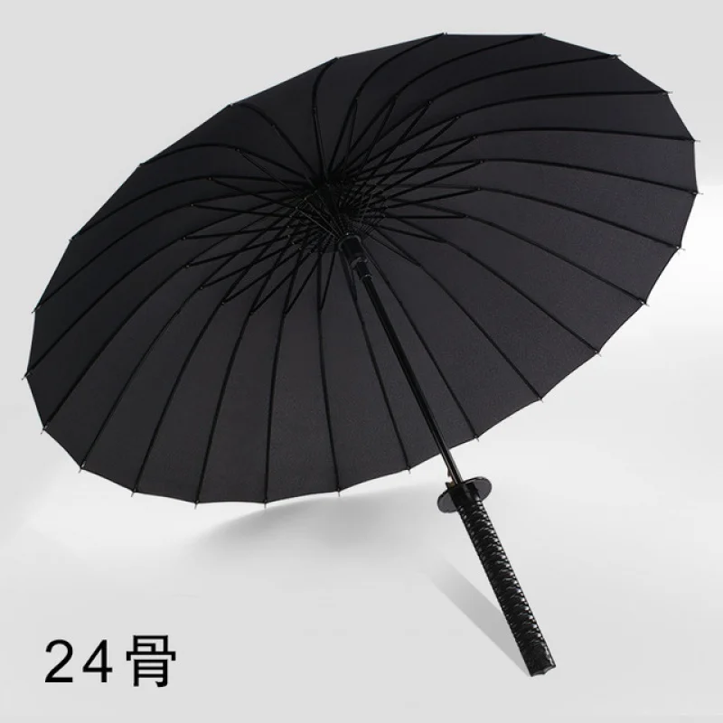 Black Umbrella Business Windproof Uv Protection Long Handle Katana Umbrella Fashion Katana Umbrellas Samurai Paraguas Ombrello