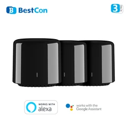 1/2/3-Pack Nuovo Broadlink RM4C mini BestCon marca RM4 Telecomando Universale IR Trasmettitore funziona con Alexa e Google Casa