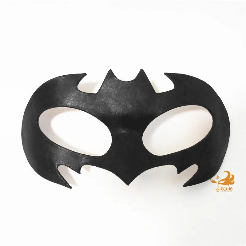 Design Bat Half Face Mask cowhide Leather Eyewear Halloween Night Dance Ball party Adult Masquerade Cosplay Game masks Black