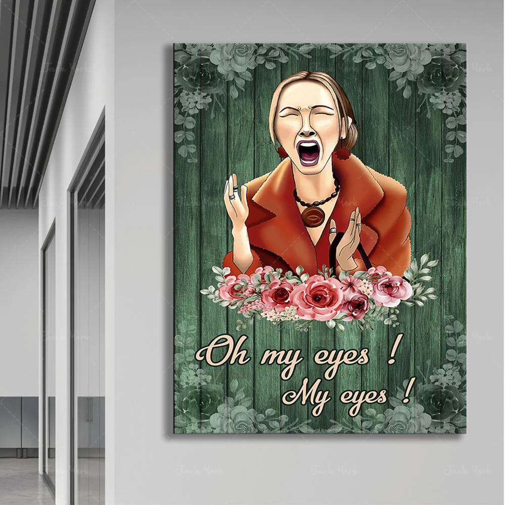 Phoebe Oh My Eyes Poster,Phoebe Buffay Friends Wall Art, Friends TV Show,90s Movie Fans Gift, Home Decor Prints Wall Art Canvas