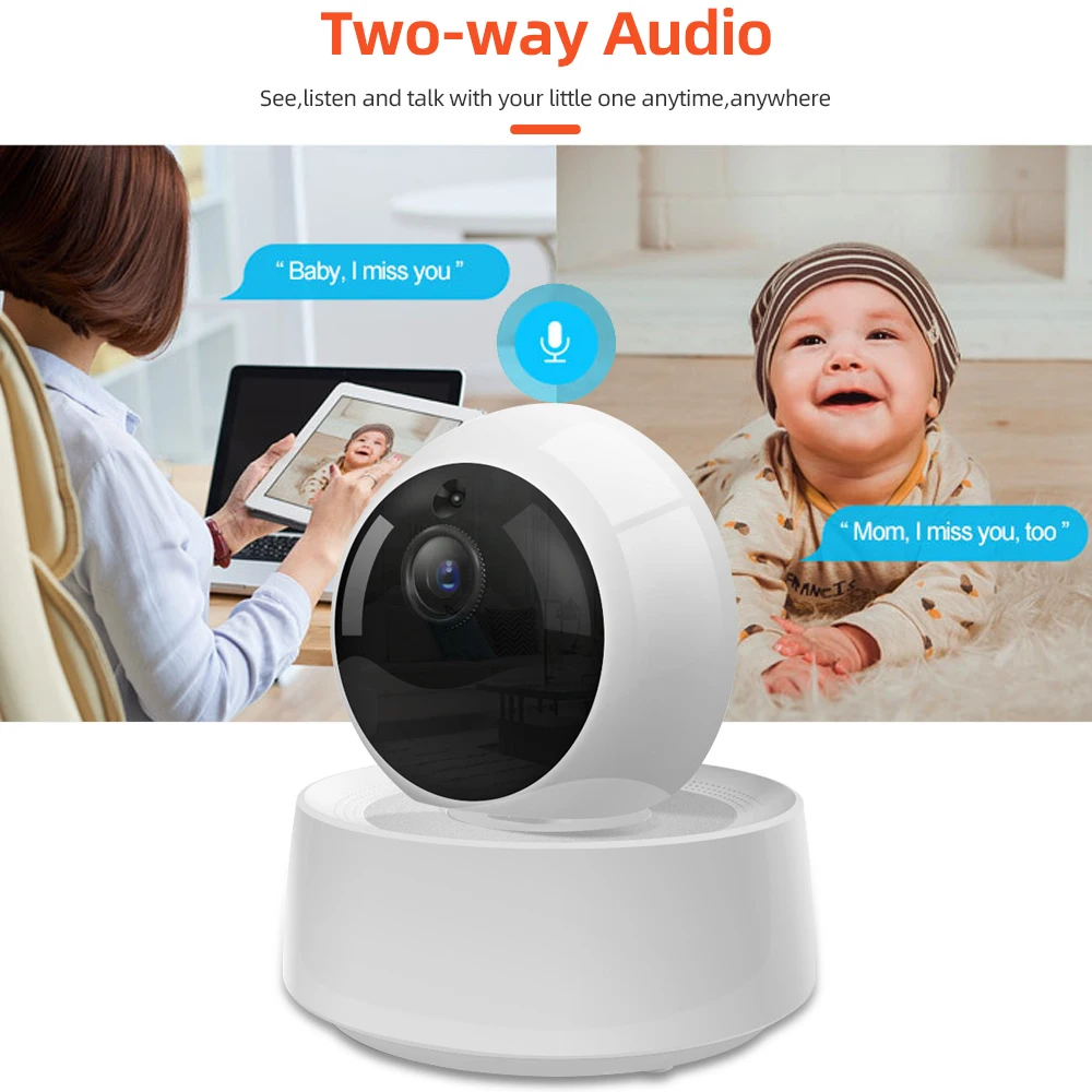 New GK-200MP2-B Mini Wireless Wifi Camera IP Ewelink APP 360 IR 1080P HD Baby Monitor Surveillance Security Alarm Smart Home