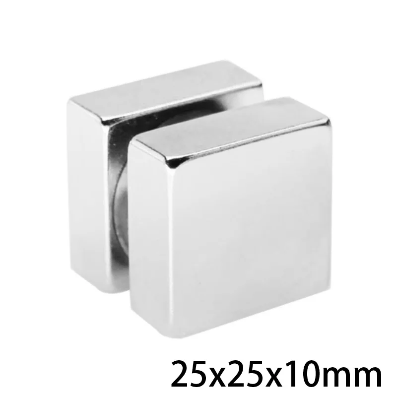 

1~10PCS 25x25x10 Quadrate Powerful Magnets 25mmX25mm Permanent Magnet 25x25x10mm block Strong Neodymium Magnetic 25*25*10