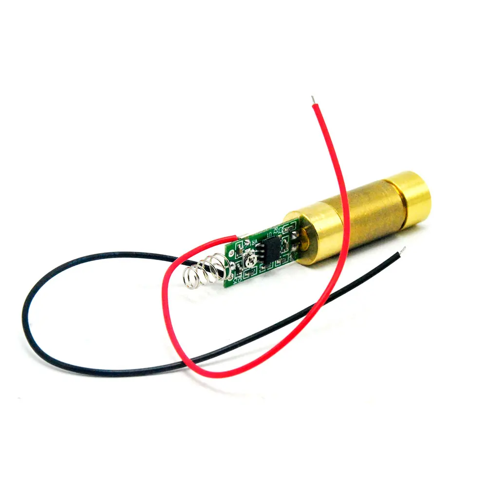 Industrial/Lab Messing 650nm 200Mw Rode Laser Module Kruis Beam DC3.7V Driver Uit