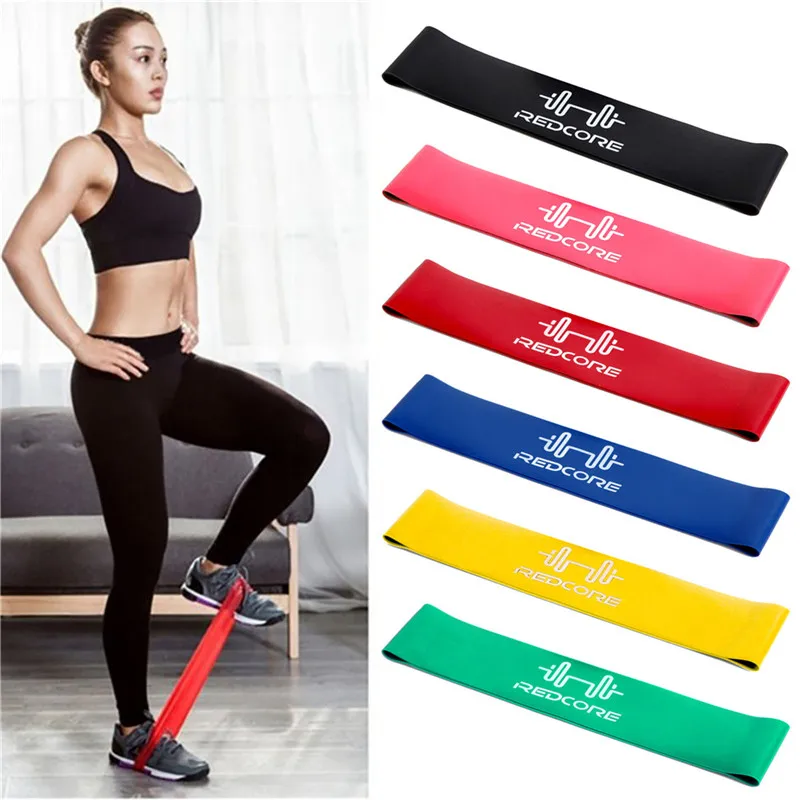 4pcs Elastic Rope Rubber Sport Band Bodybuilding Workout Exercise Fitness Pilates Resistance Training Pull Rope