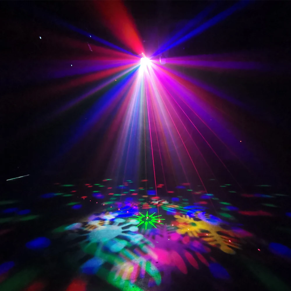 Imagem -04 - Led Laser Strobe Light com Controle Remoto e Modos de Controle 4in Efeito Party Spot Light Padrão Goo Multi-função