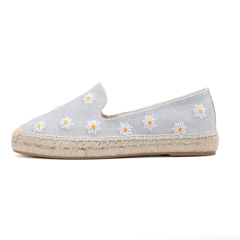 2021 Casual Round Toe Sale Hemp Sapatos Tienda Soludos Womens Espadrilles Flat Shoes Size Women\'s Ladies Zapatos De Mujer Daisy