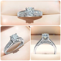 Huitan Simple Classic Design 4 Claws Cubic Zirconia Ring Women Wedding Engagement Silver Color Finger Accessories Luxury Jewelry