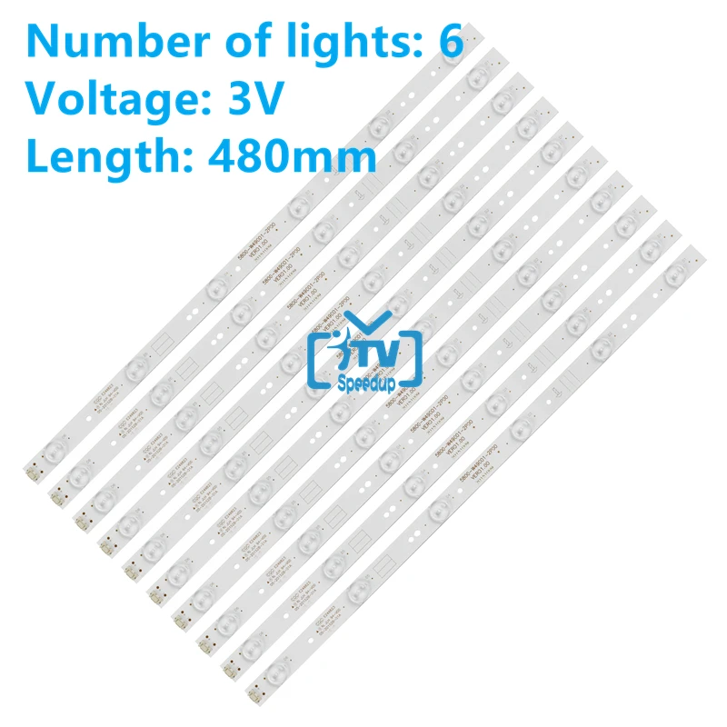 led backlight lampada tira para ph49e30dsgw ph49e30 10 pecas 01