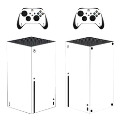 Pure White Style Xbox Series X Skin Sticker for Console & 2 Controllers Decal Vinyl Protective Skins Style 1