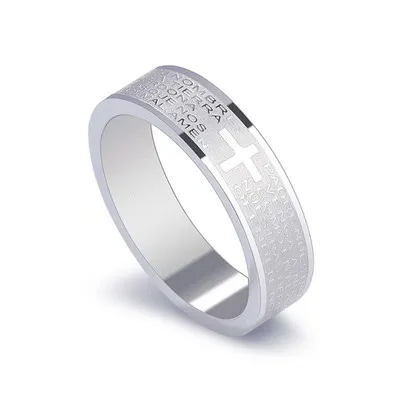 6MM 8MM 316L Stainless Steel Bible Rings Titanium Steel Rings For Women and Men Personalized Ring Customize Ring Engraved Ring