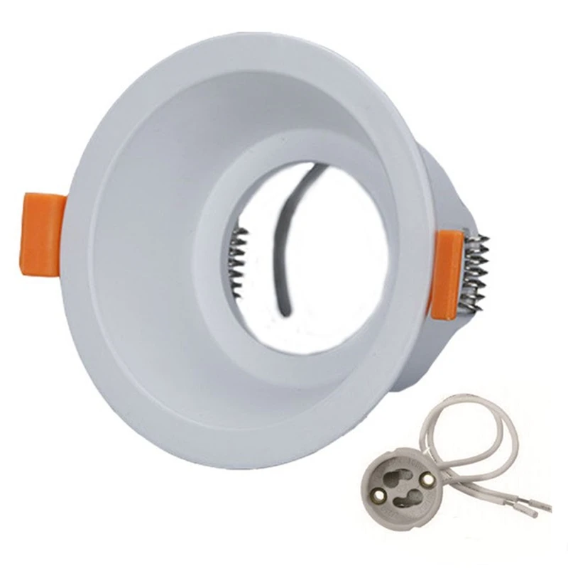 Ronde Verzonken LED Plafond Downlight Montage Aluminium Frame MR16 GU10 Lamp Vervangbare Spot Lamphouder Socket Fitting Armaturen - afbeelding 1