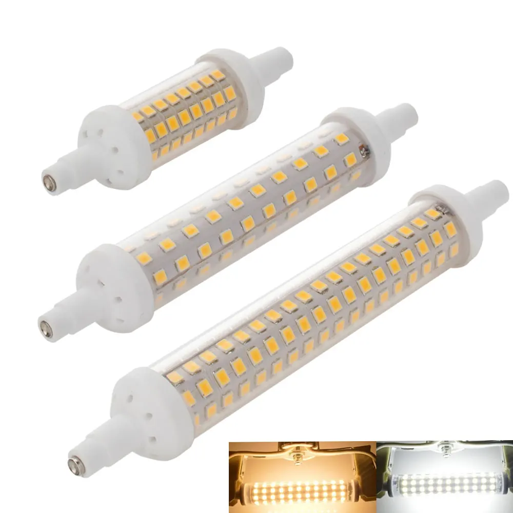 

Bright R7S LED Lamp 10w 15w 20w SMD 2835 Dimmable 78mm 118mm 135mm R7S LED Light Bulb AC220V Energy Saving Replace Halogen Light