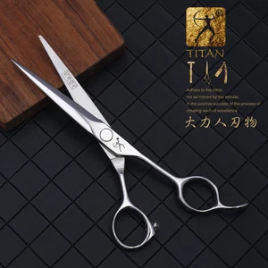 Titan barber scissors, hairdressing cutting tools, thinning tissues for hairdressers 5.5.6.0.6.5 inches, steel 440c Main Titan Tissue Sales - №5