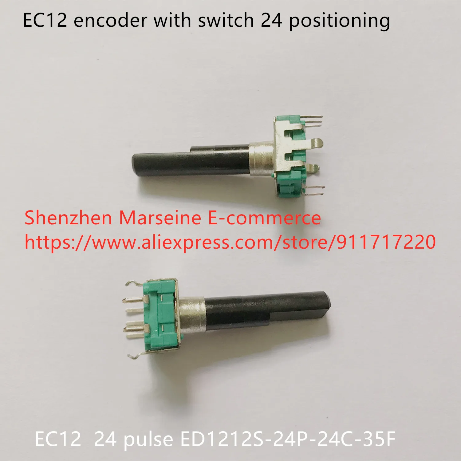 

Оригинальный новый 100% энкодер EC12 с переключателем, 24 позиционирования, 24-импульсный ED1212S-24P-24C-35F