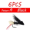 6PCS A Black