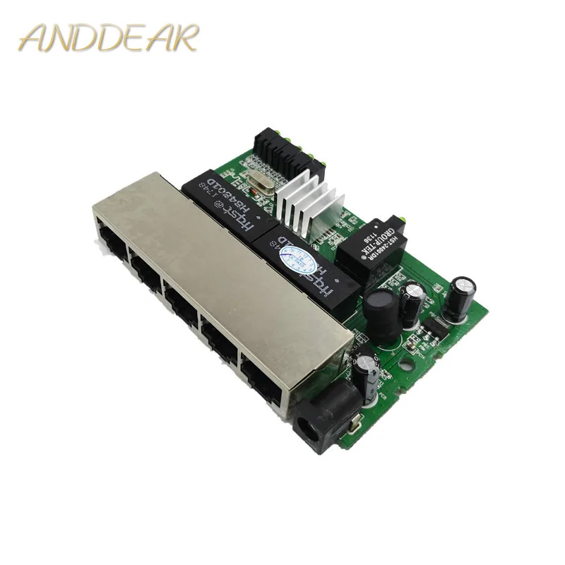 OEM 5 Port Gigabit Ethernet Switch module cheapest network switches module 10/100/1000mbps US EU plug switch lan combo