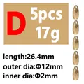 5pcs D type 17g