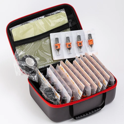 Imagen 1 del producto INKIN-cartucho de silicona para tatuaje, kit de agujas desechables de varios tamaños, cubiertas RL, RS, MC, M1, suministro de 80 Uds.