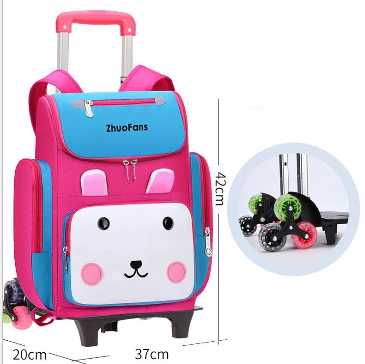 Sacos do trole da escola mochila com rodas escola saco de mochila para meninas rolando mochilas saco crianças rodas sacos crianças