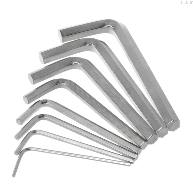 8pcs Allen Key Hexagon Wrench Tools Set Spanner Screwdriver Kit 1.5mm -6mm Bicycle Cycling Repair Tool