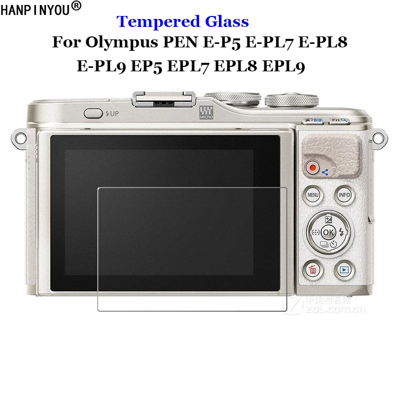 For Olympus PEN E-P5 E-PL7 E-PL8 E-PL9 EP5 EPL7 EPL8 EPL9 Tempered Glass 9H 2.5D Camera LCD Screen Protector Film Guard