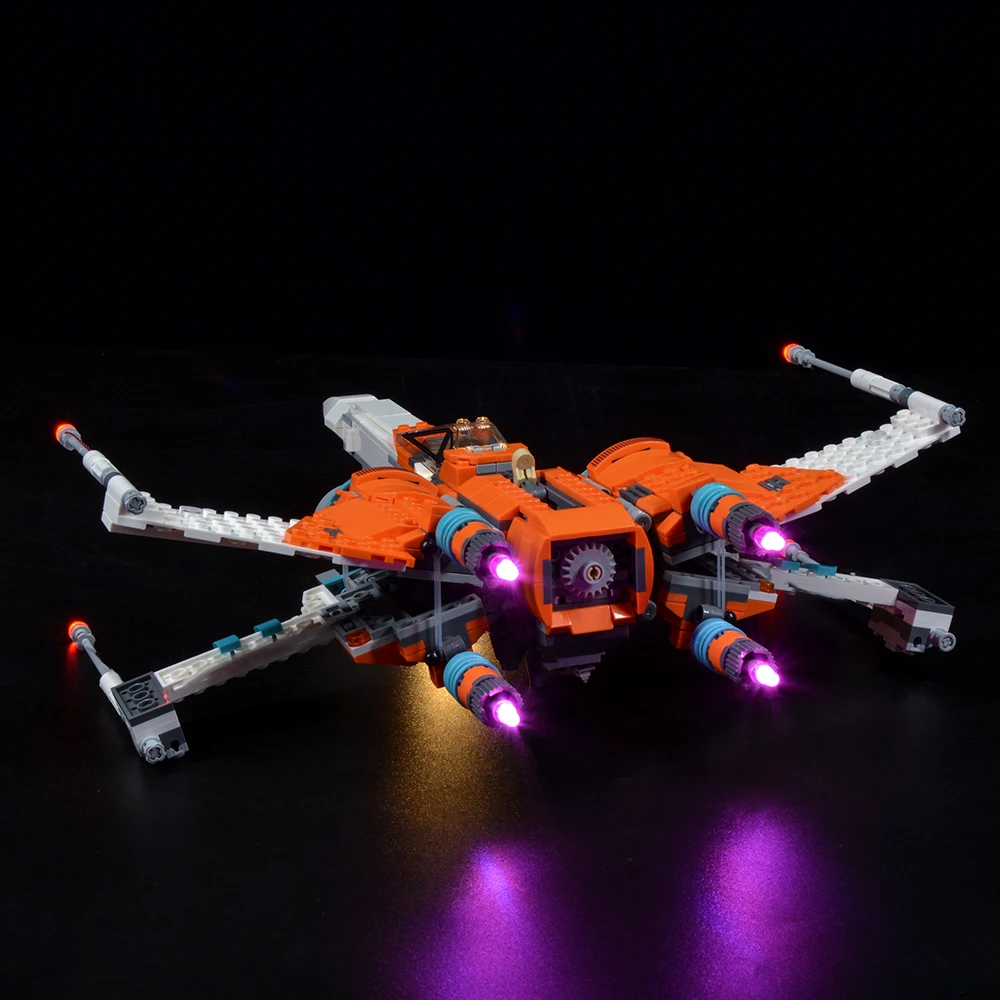 75273 Poe dameron의 X-Wing 파이터 완구 용 Led 라이트 키트 DIY 완구 세트 (빌딩 블록 포함되지 않음)