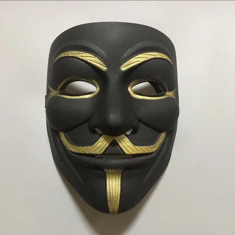 Nowa maska imprezowa 1Pcs/set V for Vendetta Mask Bape Full Face Mask Anonymous Guy Fawkes Fancy Dress Adult Costume Accessory