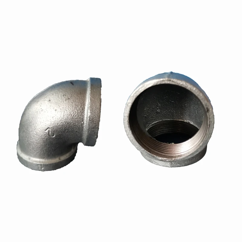 Free Shipping DN50 Pipe Elbow Npt Threaded Galvanized Pipe Fittings Carbon Steel Tube Connector 45 Degree 90 Degree