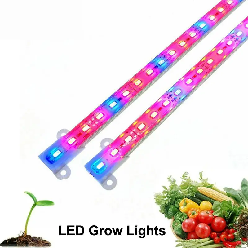 

20pc/lot Grow Lights Lamp Tubes Led Plant Blue Red Aquarium Greenhouse Hydroponic Plant MSD5630 DC 12v 0.5M/9W Hard Bar Light