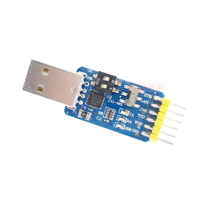 CP2102 6-in-1 multi-function serial port module usb to TTL 485 232 mutual conversion 3.3V/5V compatible