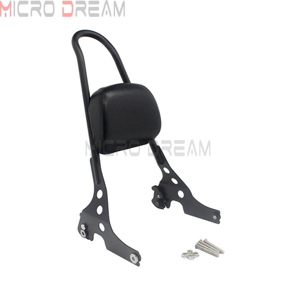 Detachable Sissy Bar Backrest Pad Luggage Rack for Harley Sportster XL883 XL1200 C/N/R 48 72 XL 883 1200 Iron SuperLow Custom