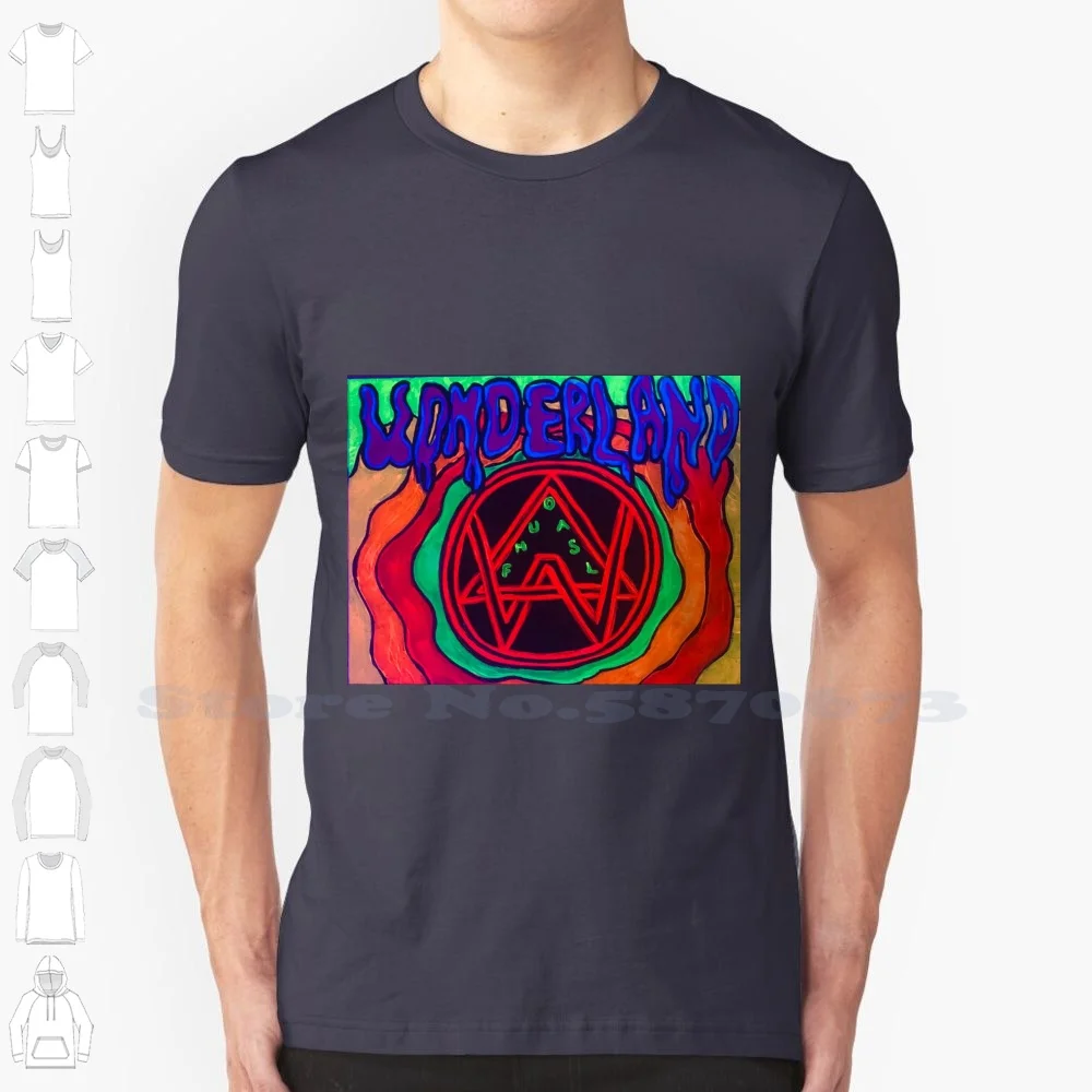 Aw Alison-Fan Art 100% Pure Cotton T-Shirt Fanart Trippy Melty Blacklight Uv Neon Acrylic Edm Aw