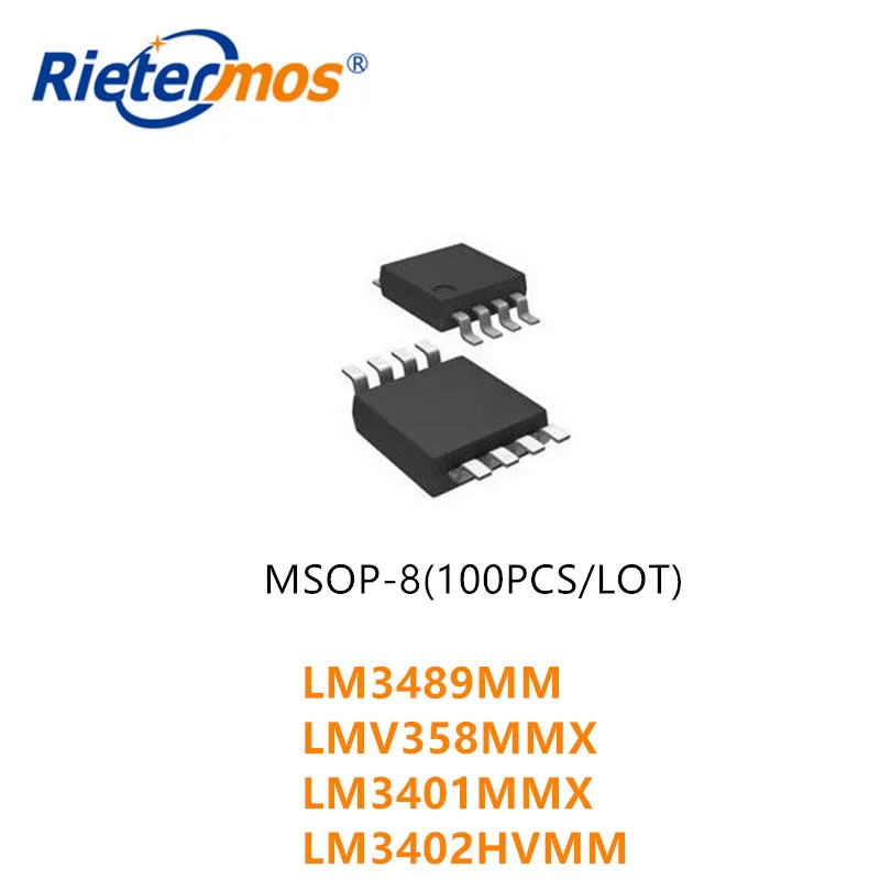 

100PCS LM3489MM LM3489 LMV358MMX LMV358 LM3401MMX LM3401 LM3402HVMM LM3402 MSOP8 HIGH QUALITY