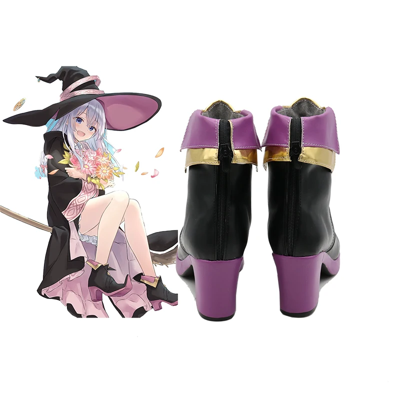 Anime Comic Wandern Hexe Die Reise von Elaina Elaina Celesteria schuhe Stiefel Cosplay Kostüm weiß perücken Halloween Requisiten NEUE