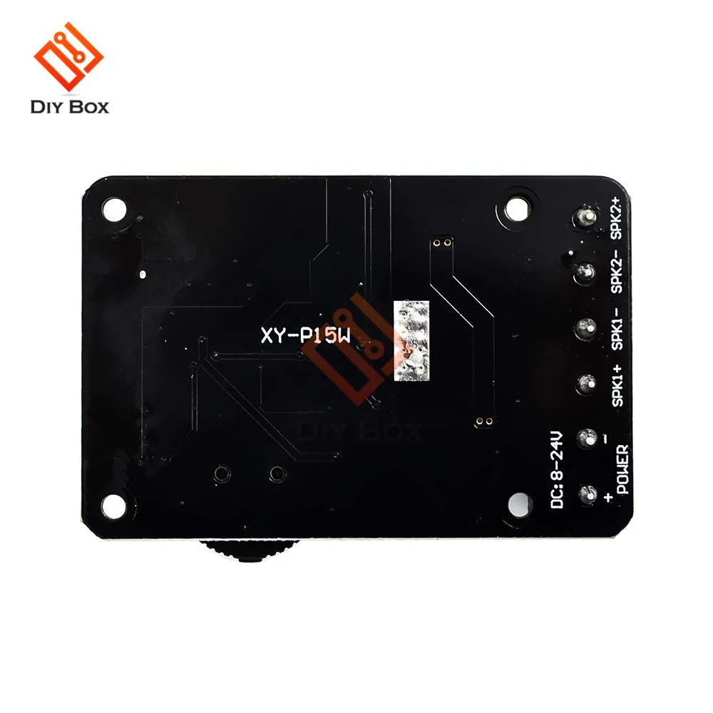 XY-P15W Bluetooth 5.0 Verstärkerplatine 10W/15W/20W DC 12V/24V Digitaler Audio-Leistungsverstärker mit Lautstärkeregelung – Detail 6