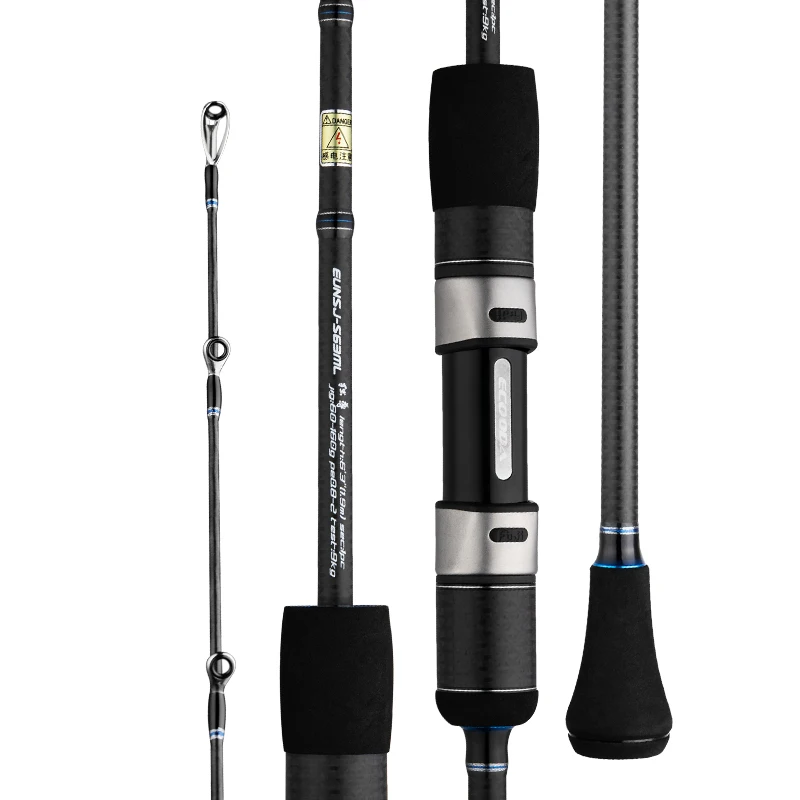 

ECOODA EUNSJ Slow Jigging Rod 1.9m 2Section 9-12kg Drag Power Jig 60-260g PE0.8-2.5 FUJI Parts Saltwater Rod Ocean Fishing Rods