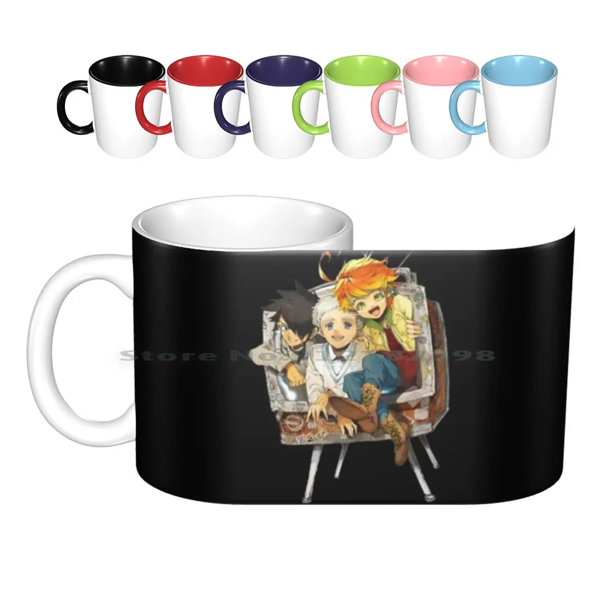 The Promised Neverland , Norman & Ray Ceramic Mugs Coffee Cups Milk Tea Mug The Promised Neverland The Promised Neverland Anime