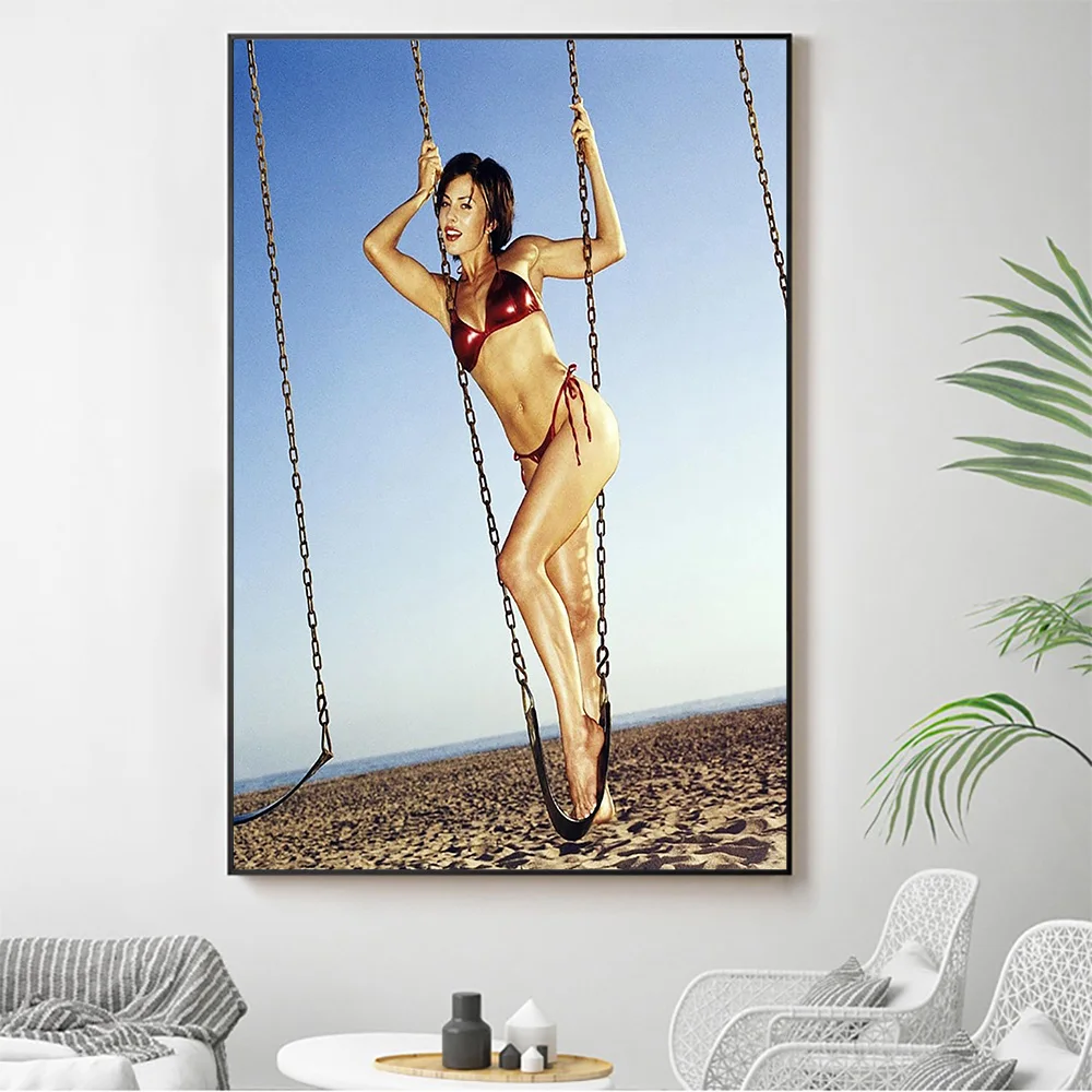 

Silk Cloth Wall Poster Krista Allen Sexy Model Star Art Home Decoration Gift