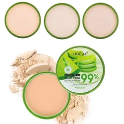 Waterproof  99% Aloe Vera Moisturizer Face Powder Smoothing Pressed Powder Breathable Makeup Concealer Brighten Foundation