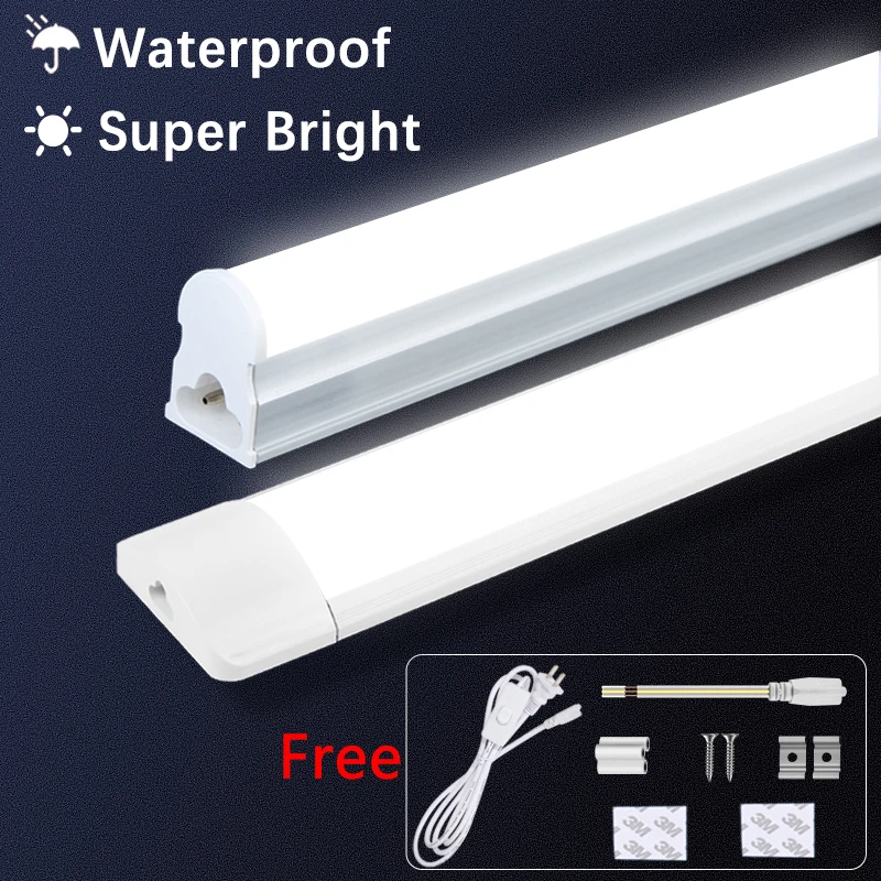 Ultra Bright Led Lights for Kitchen 10W 20W Under Cabinet Lights Led Tube Light Wall Lamp for Closet Kitchen Lighting 110V 220V