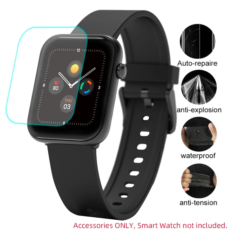 5Pcs Soft TPU ใสป้องกันฟิล์มป้องกันสำหรับ Ticwatch GTH กีฬา Smartwatch Full จอแสดงผลหน้าจอ Protector ป้องกัน