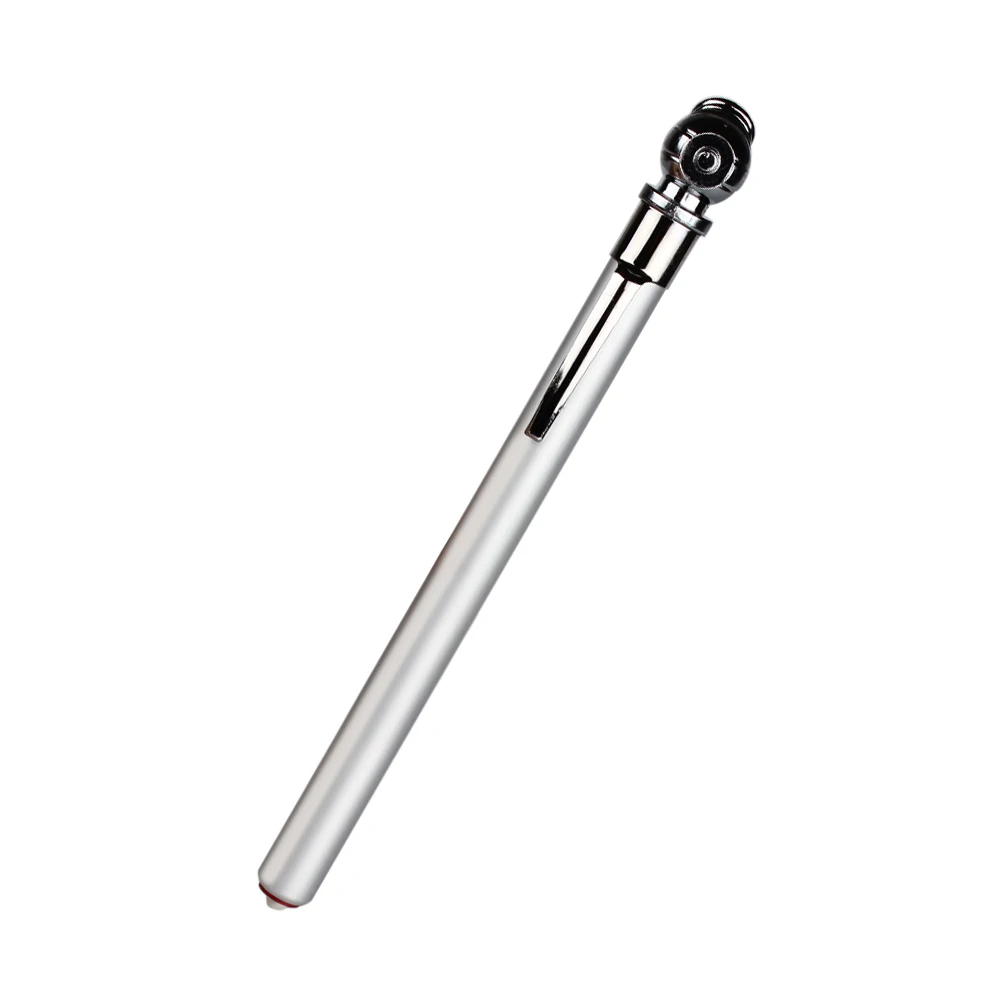 Stiftförmiger Auto-Styling 5-50 PSI Universeller Tragbarer Silberner Langlebiger Druckmesser für den Notfallgebrauch Reifen-/Reifendruck-Testgerät