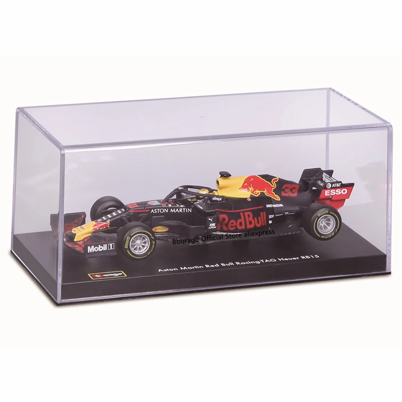 Bburago 1:43 Aston Martin Red Bull Racing RB15 2019 NO33 Alloy Luxury Vehicle Diecast Cars Model Toy Collection Gift