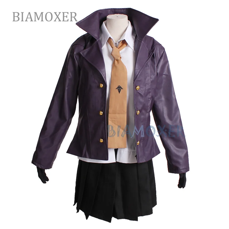 Danganronpa Dangan-Ronpa Kyoko Kirigiri Cosplay Costume Dress Set With Gloves