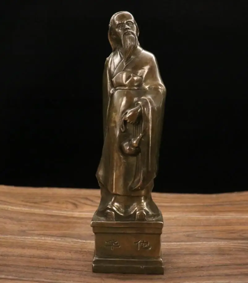 Archaize brass China ancient Five big Medical Sage household decoration crafts statue
