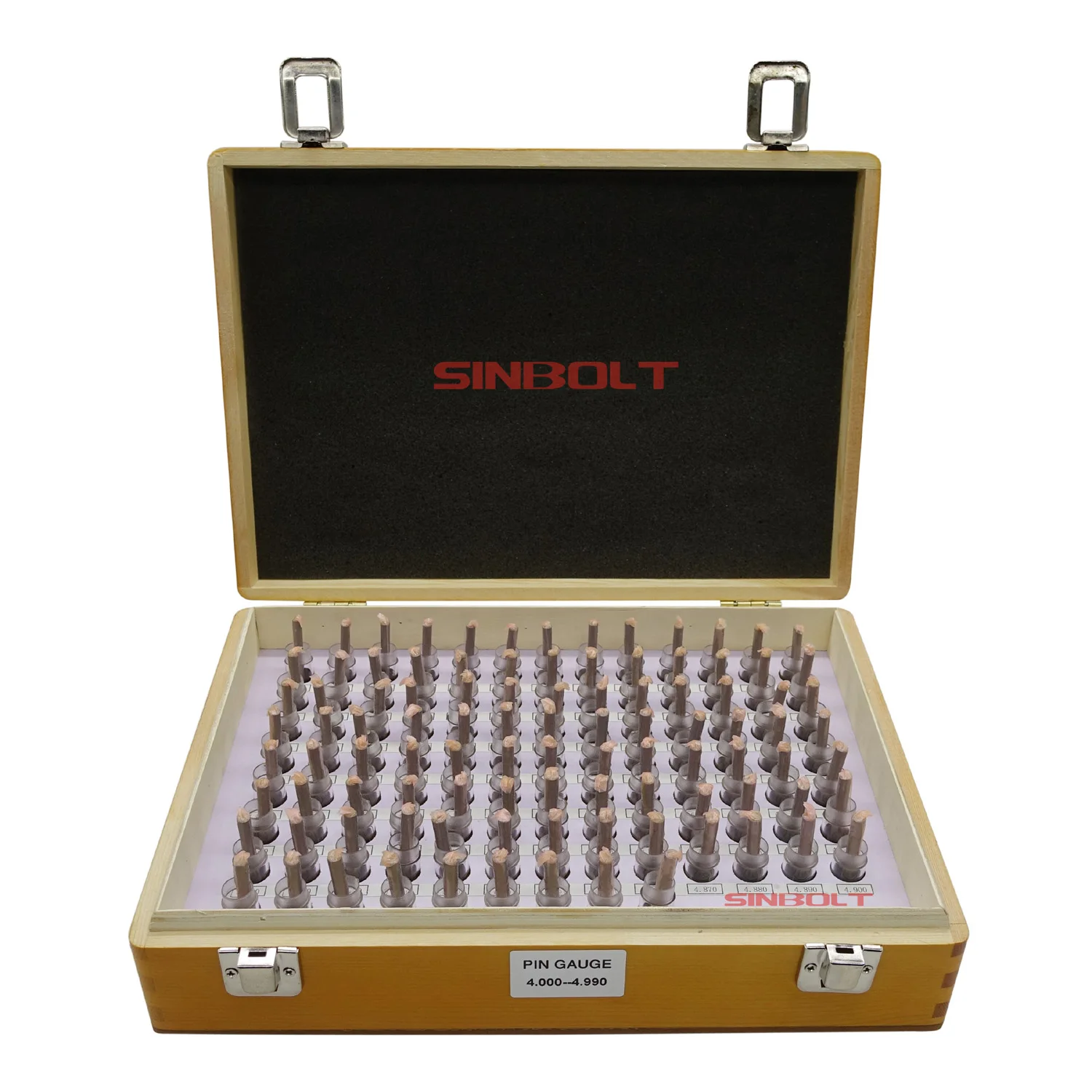 5.000mm--5.990mm,100pcs,Steel Pin Gauge Set,Step, 0.01,Fast Delivery