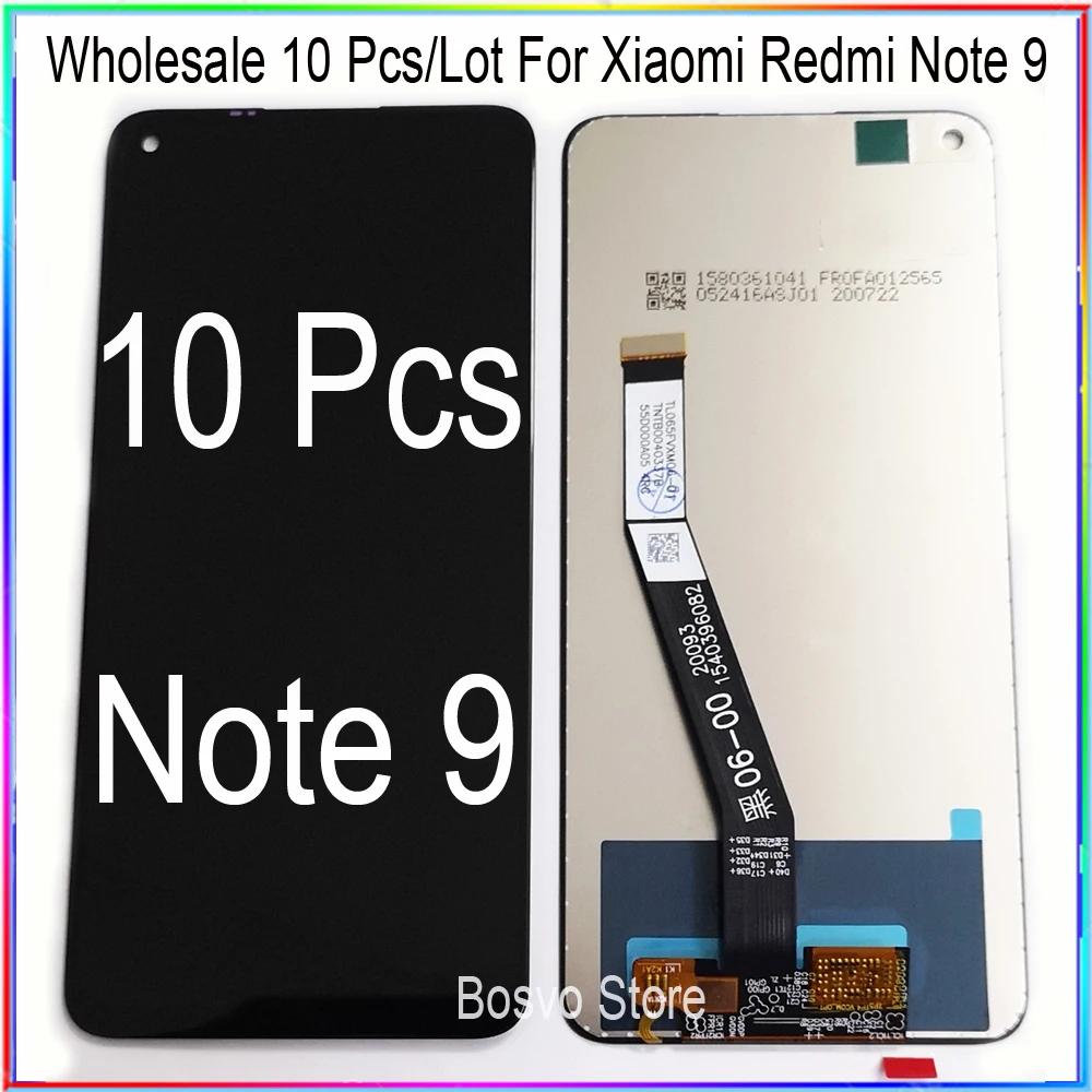 Wholesale 10 Pieces/Lot For Xiaomi Redmi Note 9 LCD screen display with touch assembly for Redmi Note9